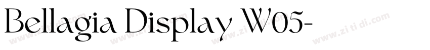 Bellagia Display W05字体转换 Bellagia Display W05字体转换